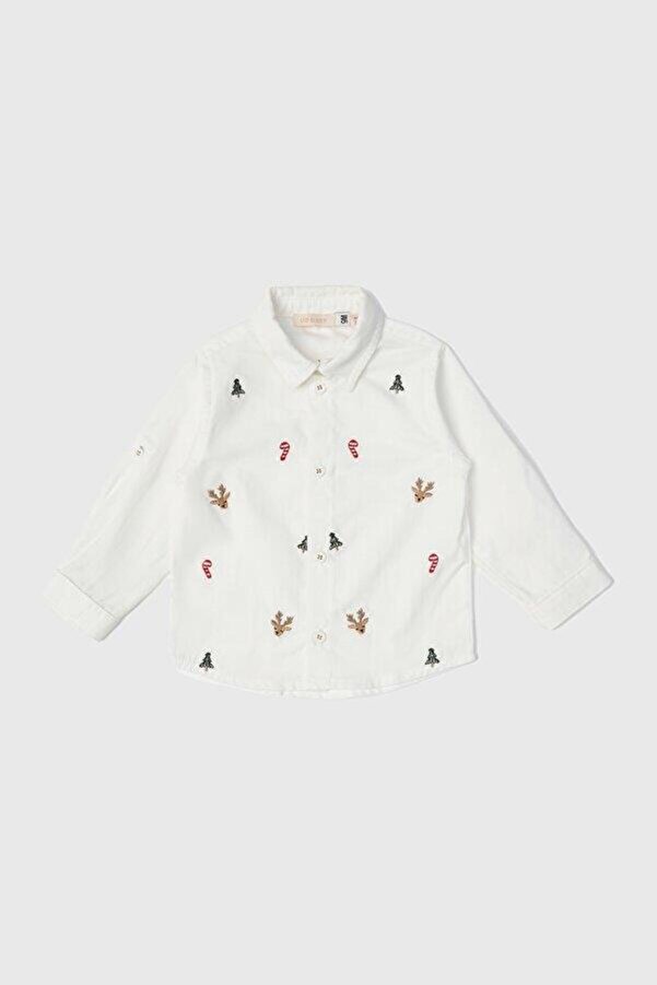 GB Baby BG Store Erkek Bebek Ekru Gömlek