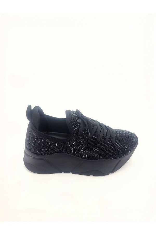 Seniorah-noag Black stretch Women's sneakers 1