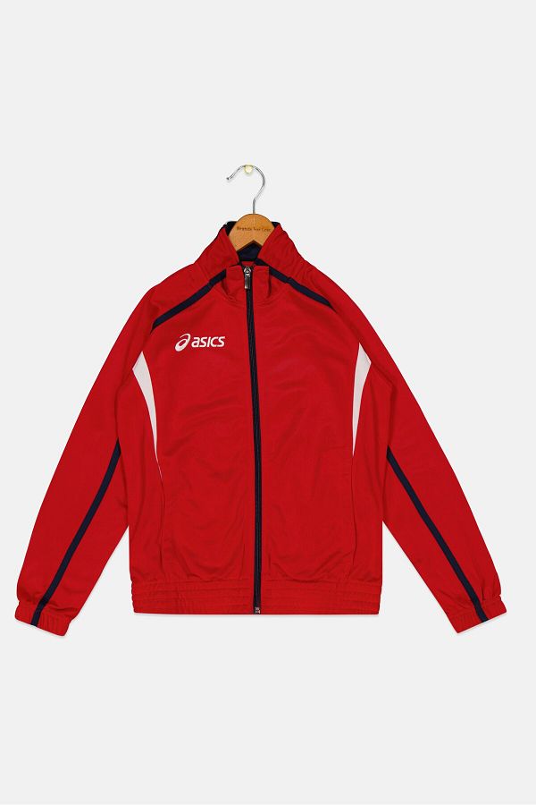 Asics Kids Boy Sportswear Fit Track Jacket Red Trendyol