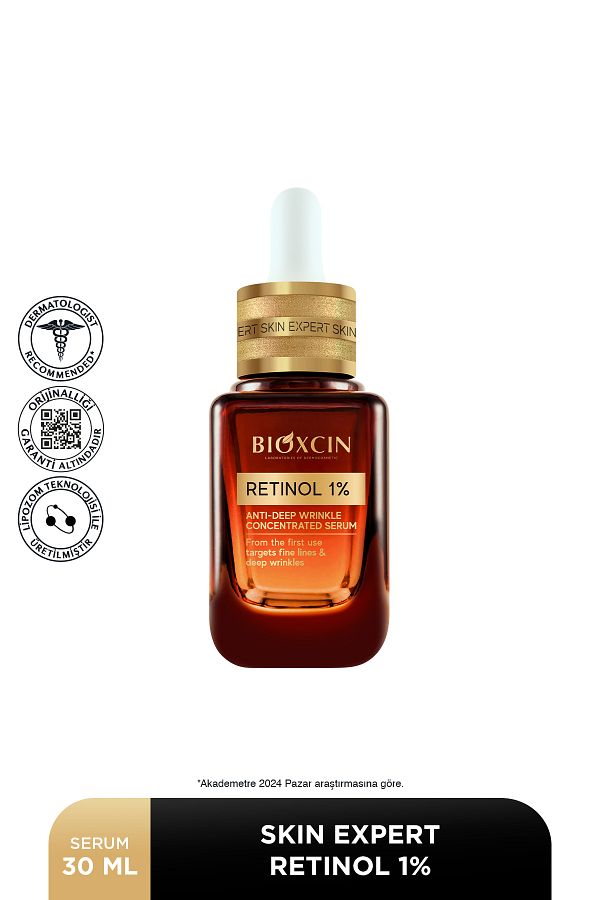 Bioxcin-Retinol Serum 1% 30 ml - Deep Anti-Wrinkle Ceramide Complex 1