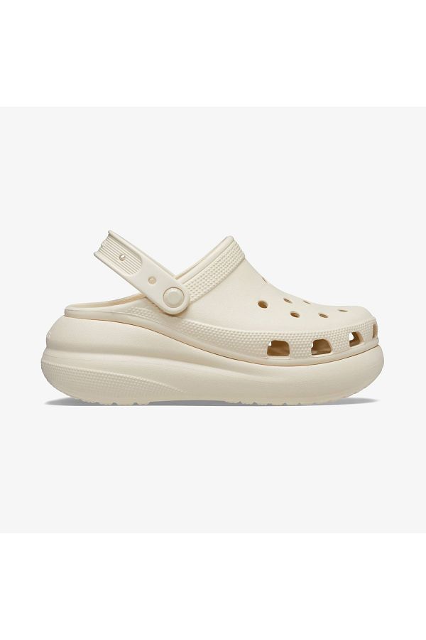 Crocs-Γυναικείες κρεμ παντόφλες Classic Crush 1