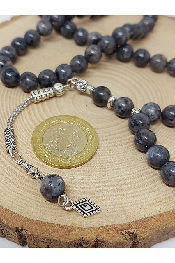 Yasamtohumu Spectrolite Stone 99 Prayer Beads 8mm (3200)- Trendyol