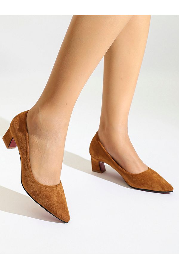 Sneak-a-Peek By Styli-Pointed Toe Block Heel Shoes 1