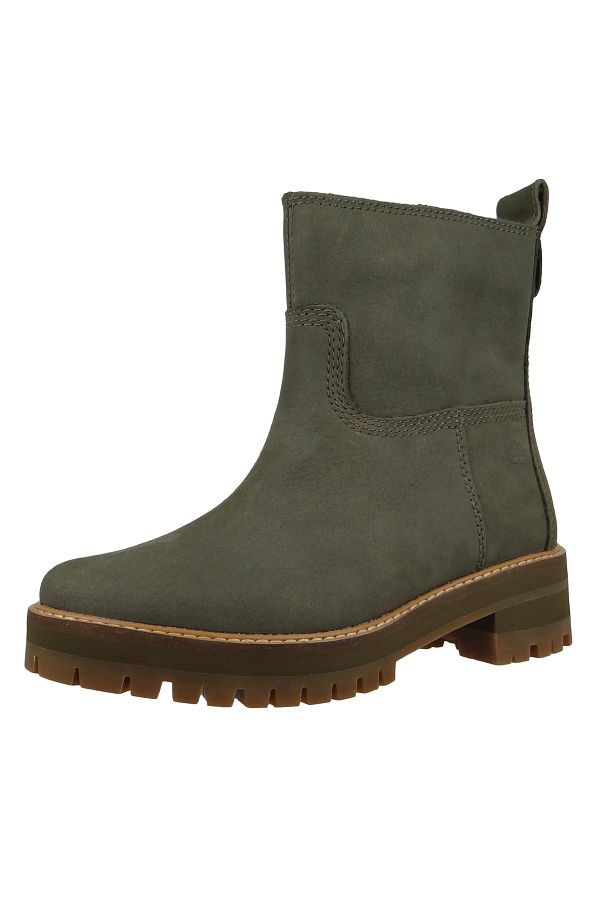 Timberland Courmayeur Valley Chelsea Warm A2DV9 Damen Stiefel Sportlich Winterschuhe Leder Grun Olive Nubuck Trendyol