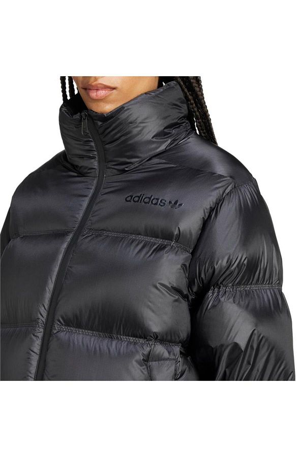 ダウンジャケット・コート adidas Pertex down short puffer jacket black IW5867 CLOTHING - Premium Pertex Down Short Puffer Jacket - Black