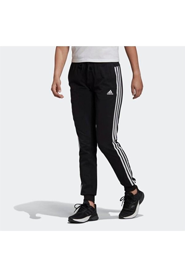 adidas Essentials Single Jersey 3-Stripes Sweatpants- Trendyol