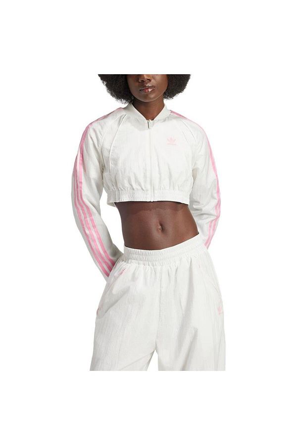 Crop top adidas jacket sales