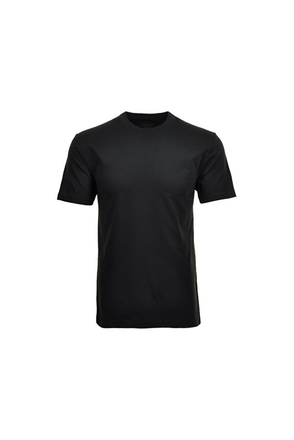 Ragman-Rundhals T-Shirt für Herren in schwarz 1