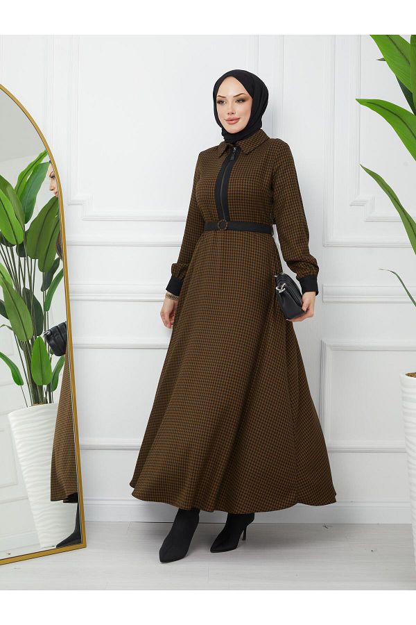 Doque Seasonal Winter Women s Hijab Dress 63006 Trendyol
