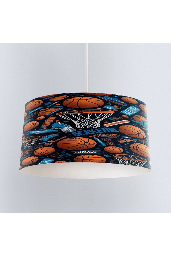 Else Dekor-Basketball Balls Patterned Boy's Room Pendant Chandelier Model 1