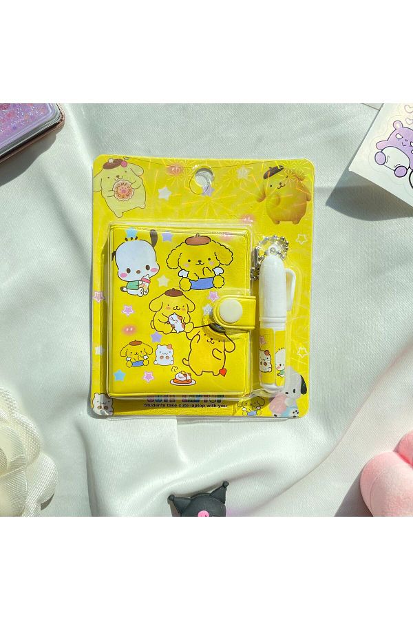 Wisevelya-Pompompurin Mini Notepad and Pen Set 1