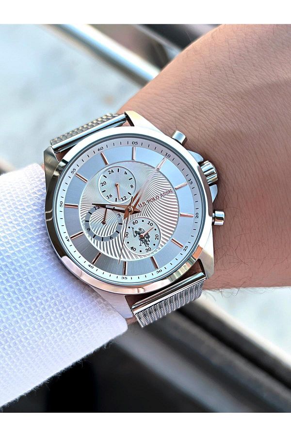 U.S. Polo Assn. U.S. Polo Assn Men s Wristwatch Steel Cord 5 Atm Water Resistant Internal Functions Active Us Pa1094.04 Trendyol