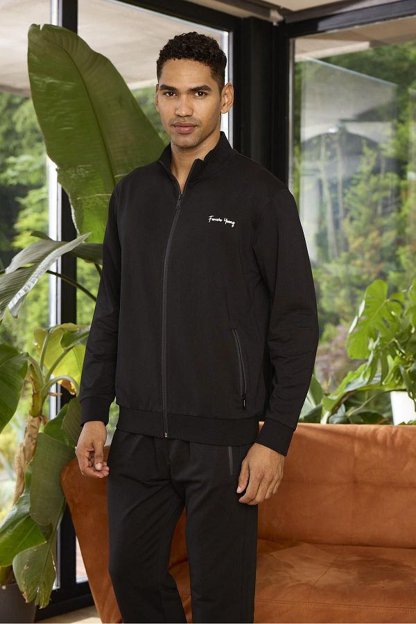 KLY Stand Collar 100 Cotton 3 Thread Men s Tracksuit Set 7213 Trendyol
