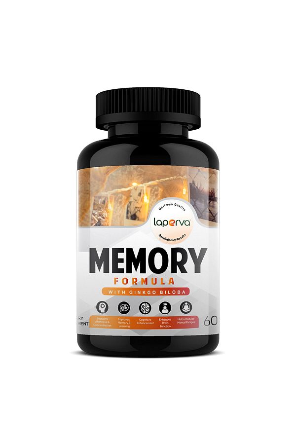 Laperva-Memory Formula With Ginkgo Biloba, 60 Veggie Capsules, Null, Supports Alertness & Concentration. 1