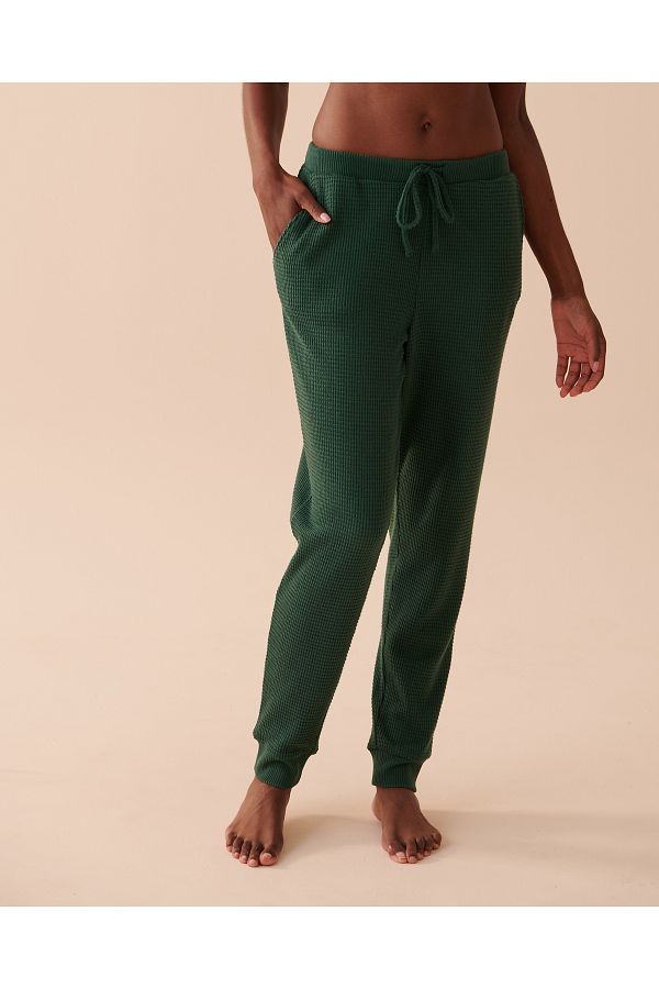 La Vie en Rose Waffle Knit Jogger Pants Trendyol