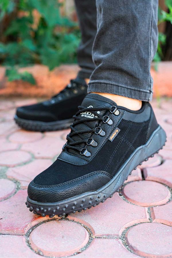 Nubbock Men s Black Suede Dk Orthopedic Daily Waterproof Sneaker Nk1102 Trendyol