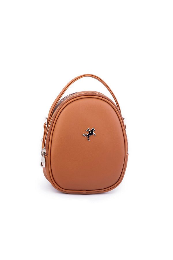 Nas Bag-Mini rucsac de damă, geantă de mână și umăr, design convertibil, Tan Luna (lățime: 17 cm; lungime: 22) 1