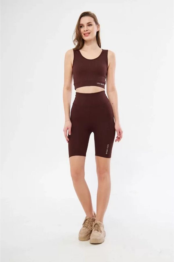 Red biker shorts set on sale