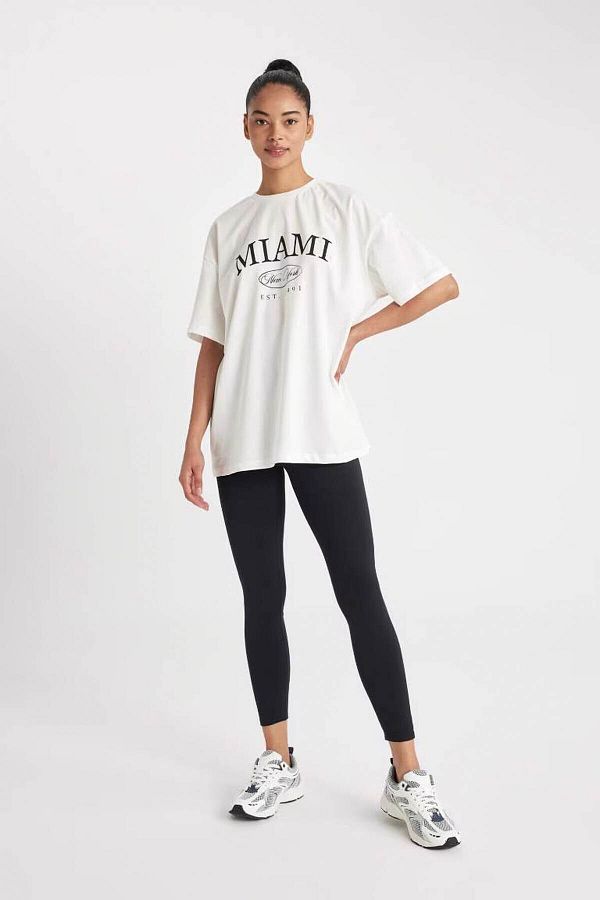 DeFacto-Hohe Taille INNEN SOĞUTTASCHEN Knöchelwickler Basic Plain Sportler Leggings W8206az23au 1
