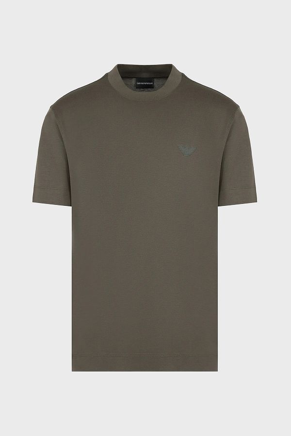 Emporio Armani Men's Crew Neck Cotton T-Shirt - Logo, 6D1Tr3