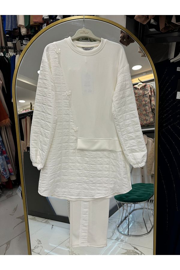 wennew-Hijab Keşebek Detailed Double Set 1