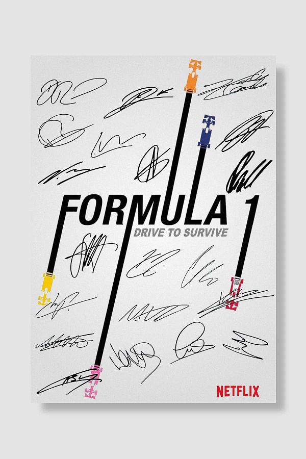 Mudi Store-Formula 1: Drive to Survive Sequence Poster Unframed High Quality Sequence Banner Wall Poster 1