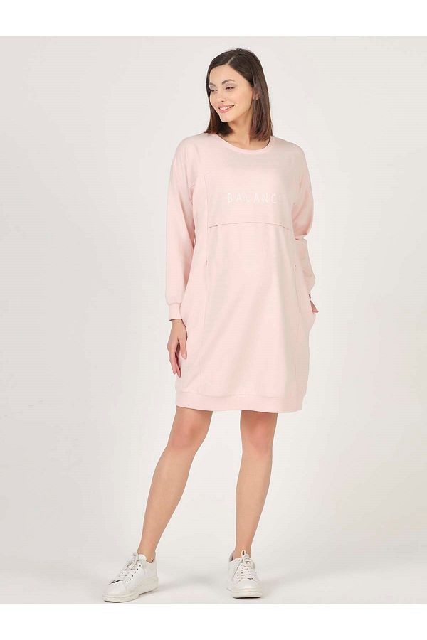 Light pink hoodie dress shop