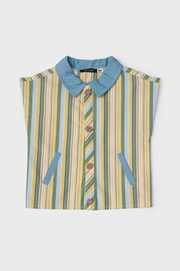 GB Baby BG Store Erkek Bebek Çizgili Yelek