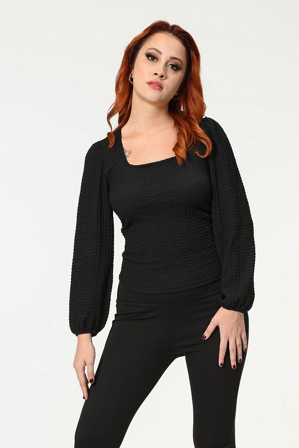 Bigdart-Big Dart Long Sleeve Blouse 1