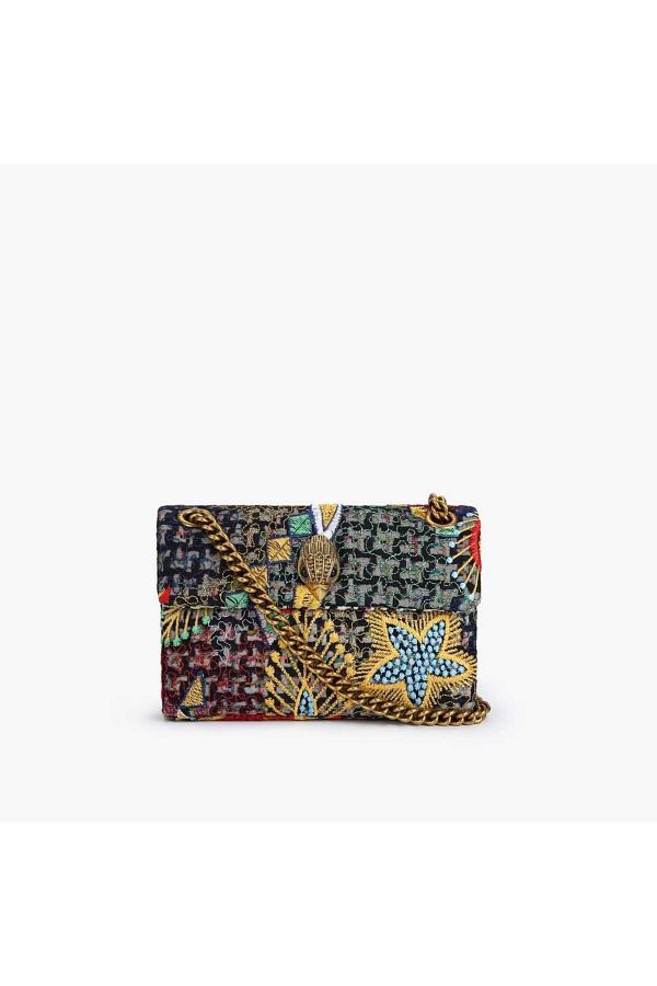 Kurt geiger tweed mini kensington bag deals