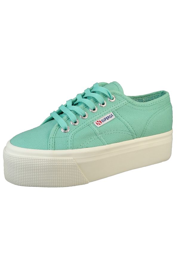 Superga Damen Low Sneaker 2790 COTW LINEA UP AND DOWN Low Top S9111LW Grun ANB Green Water F avorio Leinen Trendyol
