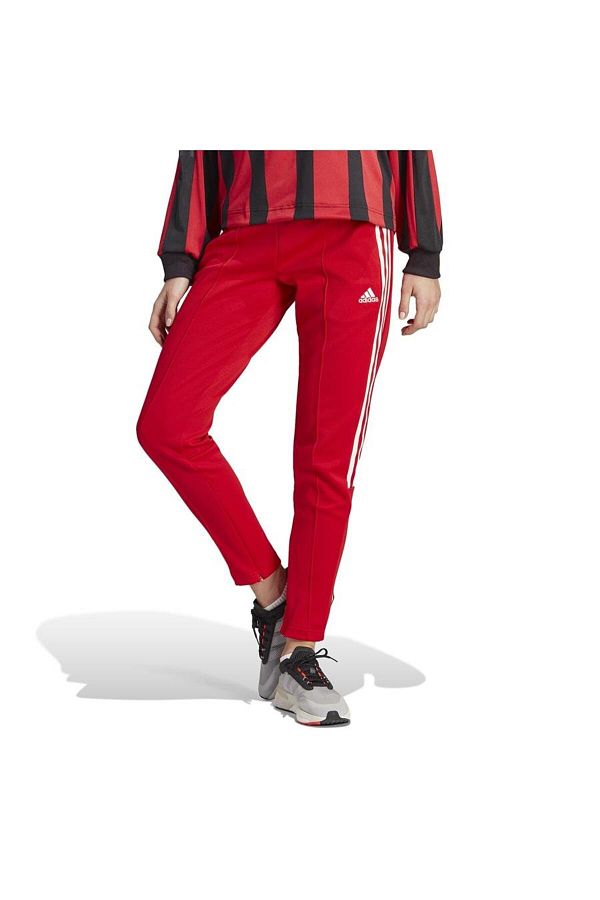 Women's red adidas track pants discount