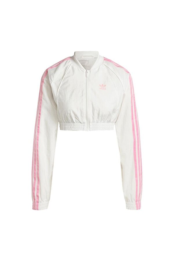 adidas pink crop jacket