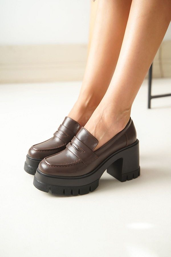 Platform loafer heels top