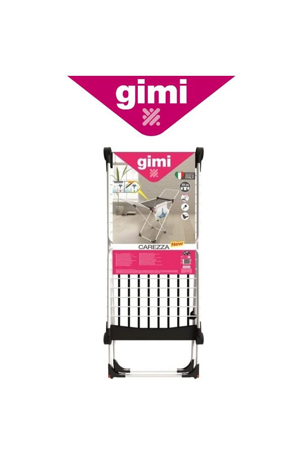 Gimi Foldable Drying Rack Xlegs Carezza with 19 Meter Hanging Area Wing Lock and Sturdy Steel Frame Trendyol