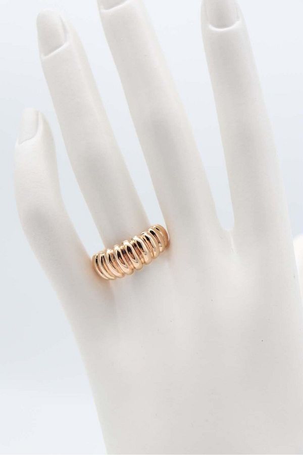 Rose gold adjustable ring deals