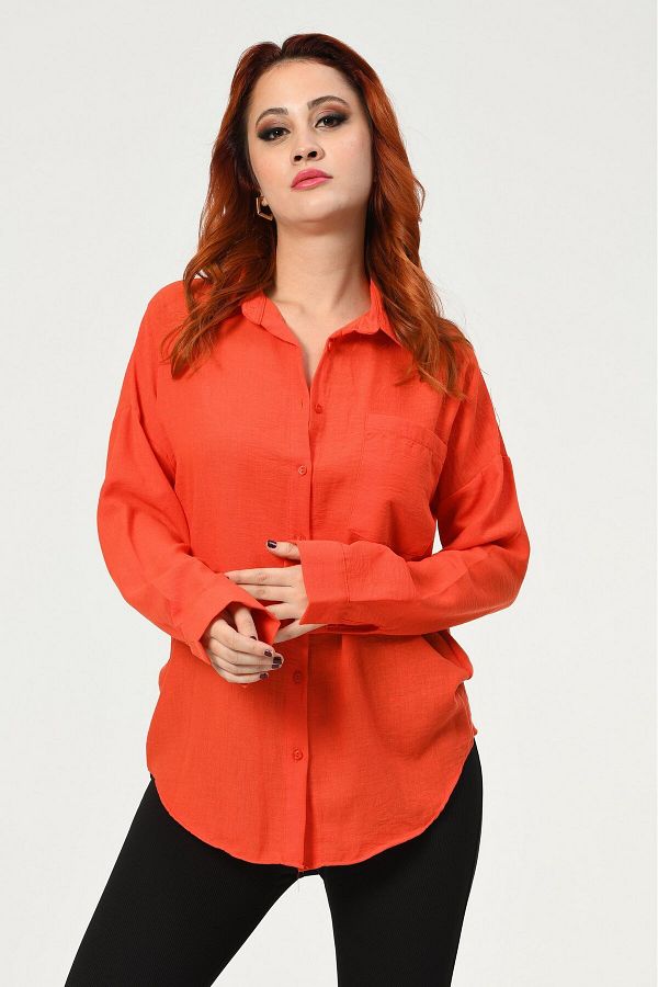 Bigdart-Λινό πουκάμισο Big Dart Oversize 1