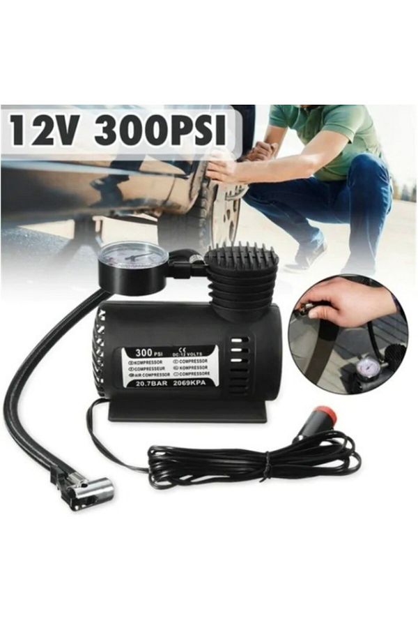 Runaway-Black Mini Air Compressor with Plastic Body 1