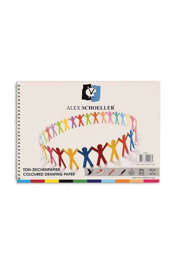Alex Schoeller-25x35cm Background Block Spiral 15-Piece Notebook - ALX-841 1
