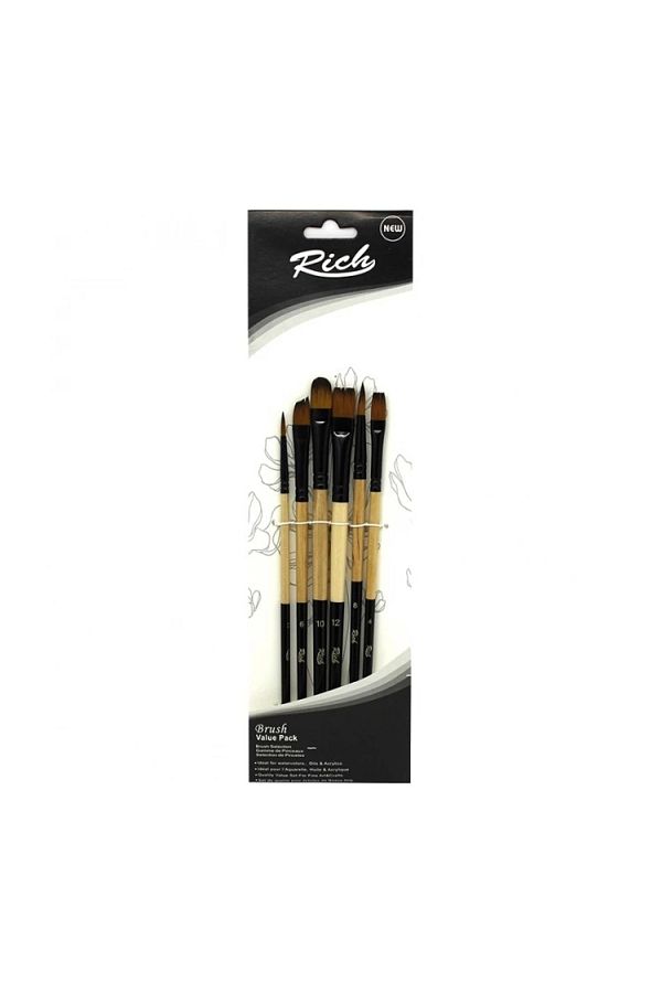 Rich-New Series Set2-71-11221 - 6-Piece Mixed Brush Set 1