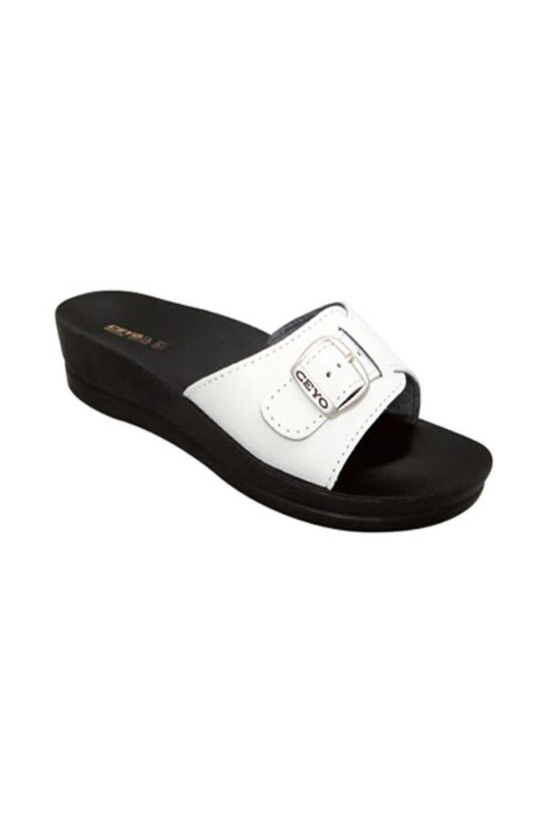 Ceyo-Minerva Buckle Women's Slippers Shoes 02302Beige 1