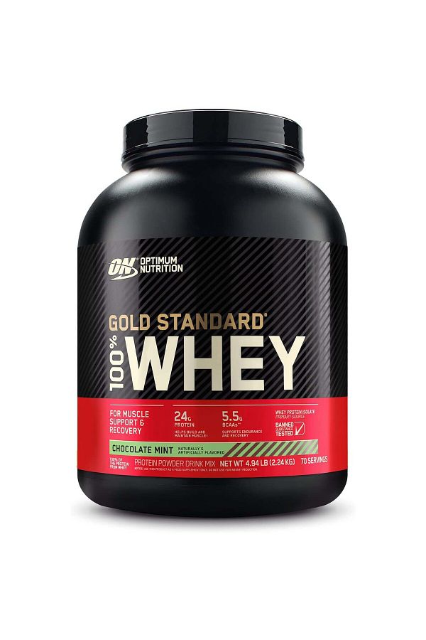Optimum Nutrition-Gold Standard 100% Whey Protein, Chocolate Mint, 5 LB 1