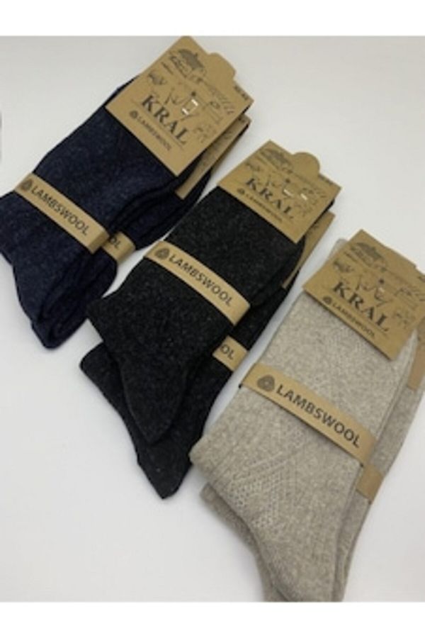 NOVAFACE Men s Winter Thin Knitted Thermal Socks Set of 6 Lambswool 8681990353019 Classic