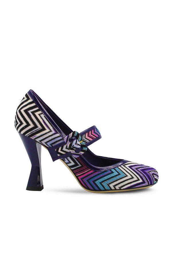Purple mid heels hot sale