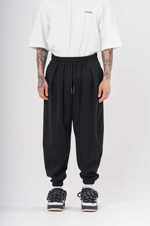 go gang own-Toji Pleated Baggy Shawl with Elastic Waist and Legs 1