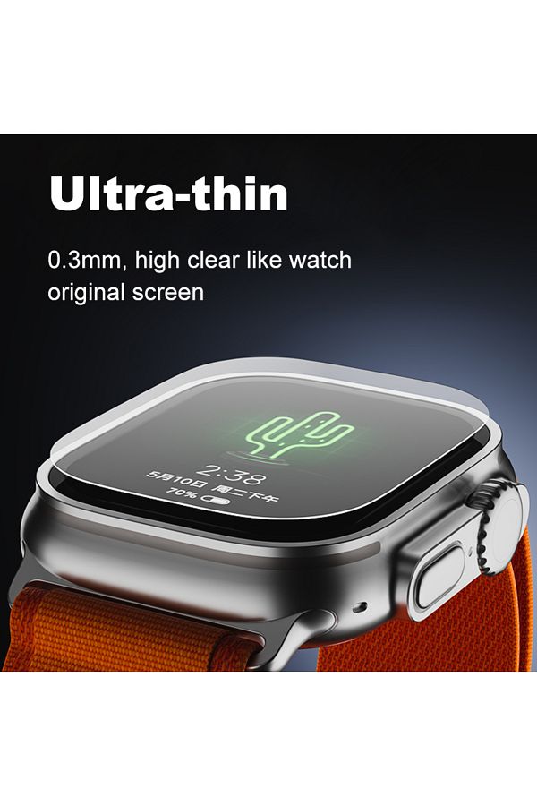 Choice 2 5Pcs High Definition 9H Tempered Glass Smartwatch Screen Protector for Apple Watch Ultra 2 49mm Trendyol