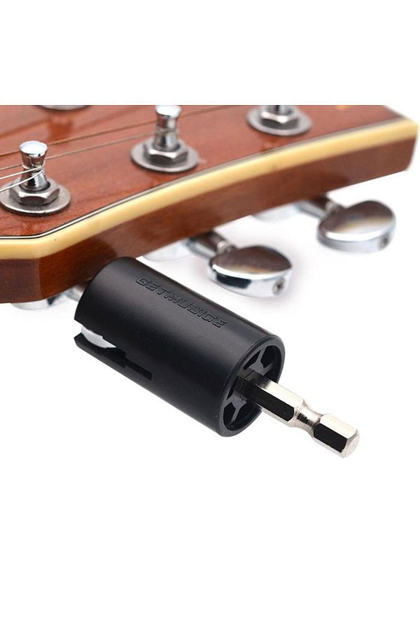 Choice-Tooyful Black String Winder Tuning Peg Puller Electric Drill for Guitar Bass Repair Tool Kit Guit... 1