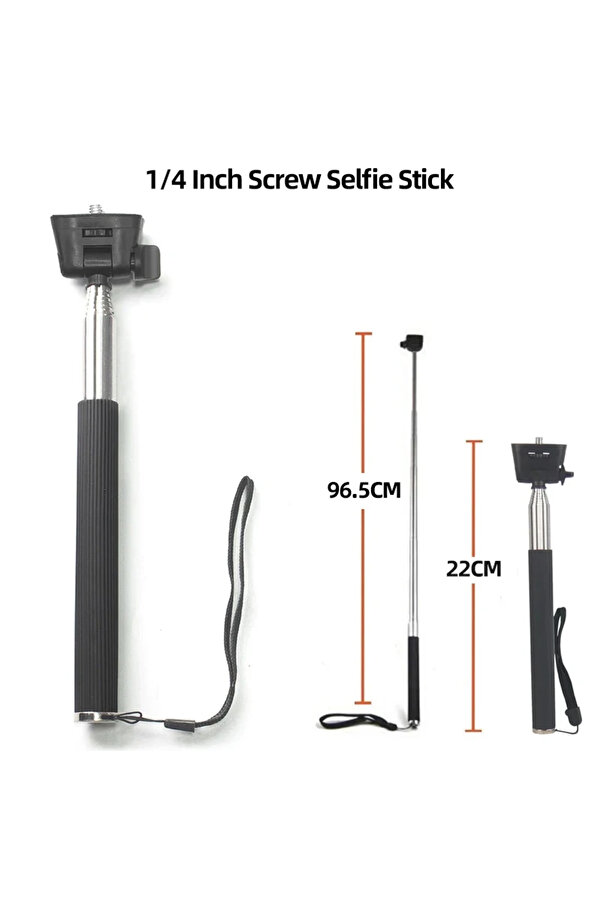 EXSKOF-For GoPro Selfie Stick Monopod Extendable Selfie Stick For GoPro Hero 13 12 11 10 9 Insta360 X4 X... 1