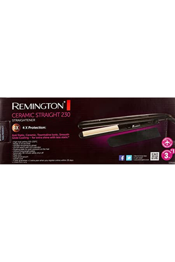 Remington S3500 Remington In Straightener Ceramic Straight 230
