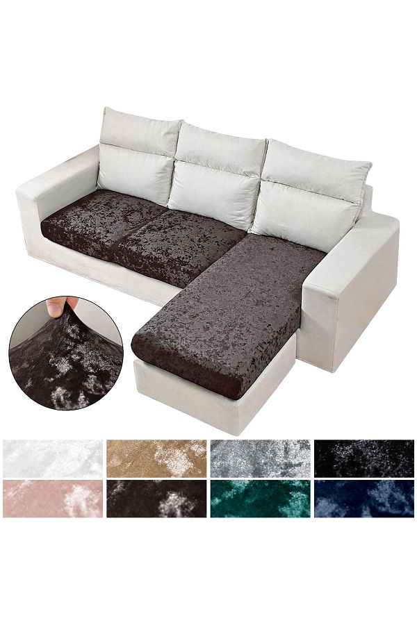Choice 1 2 3 4Seater Crushed Velvet Sofa Seat Covers Plush Stretch Sofa Cushion Covers Elastic Couch Sli. Trendyol